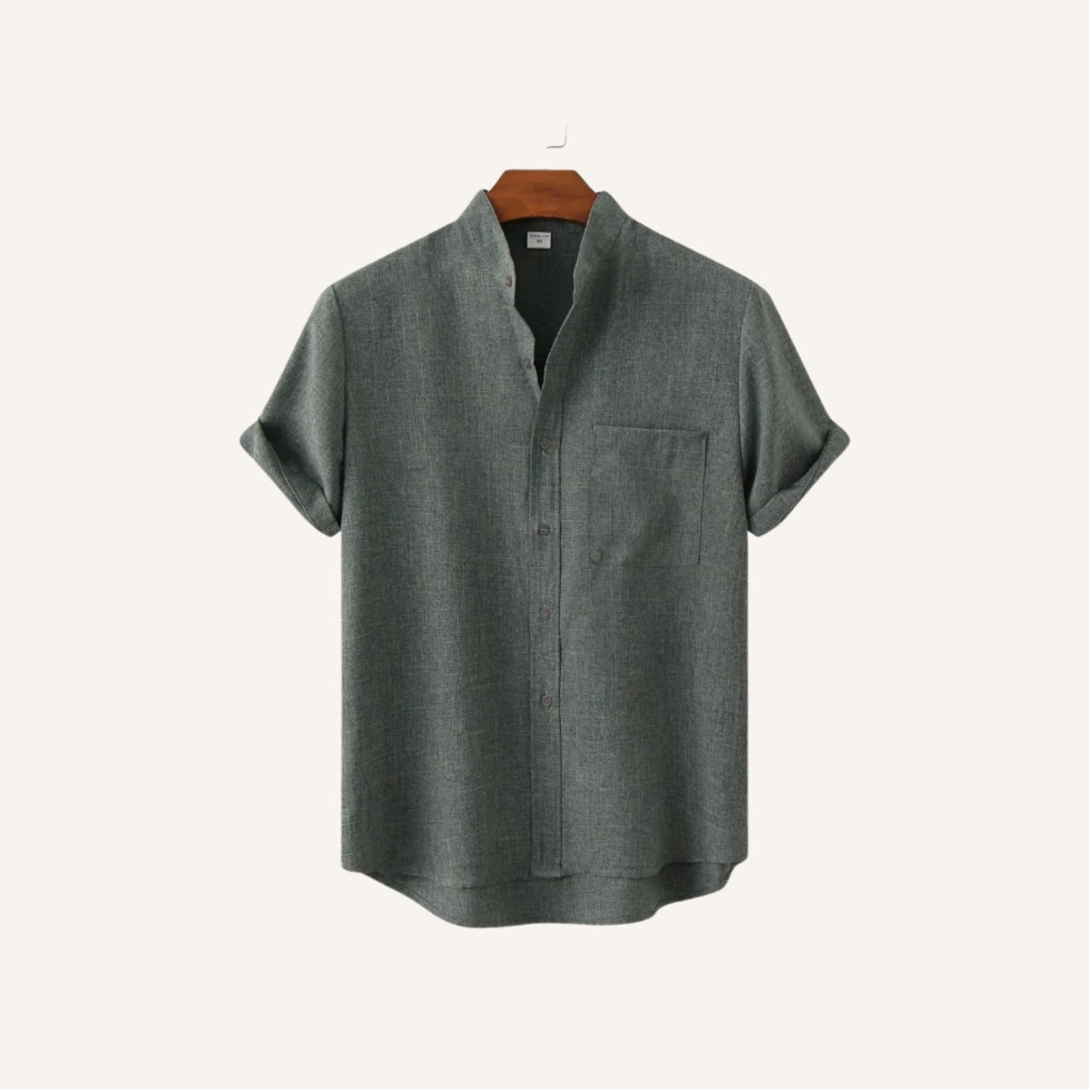 Camisa Casual Cuello Mao Beaumont para Hombre