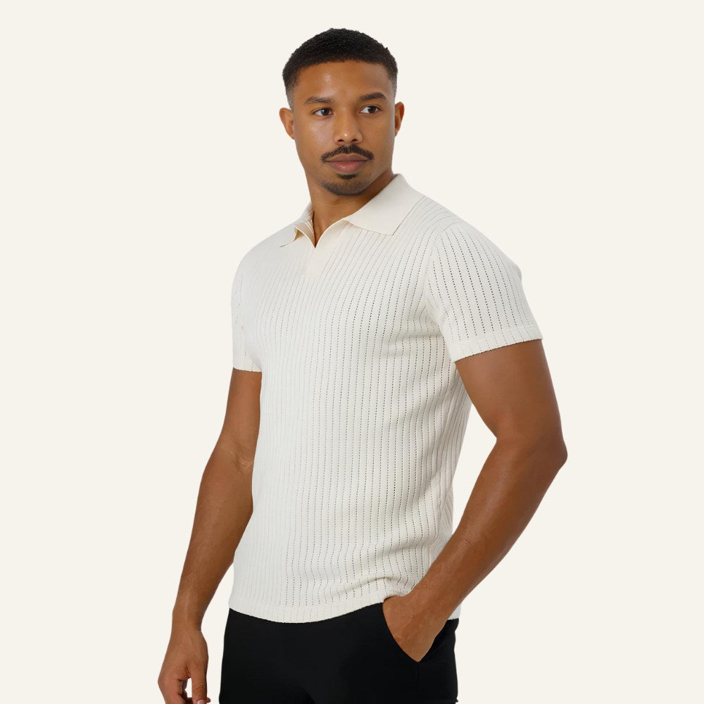 Camisa Polo de Punto para Hombre Old Money Saville