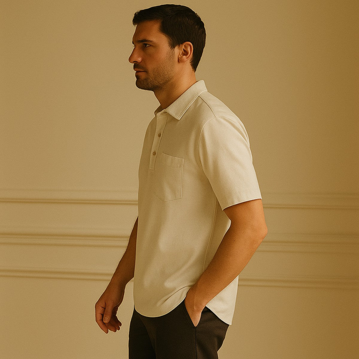 Polo de Lino Casablanca para Hombre