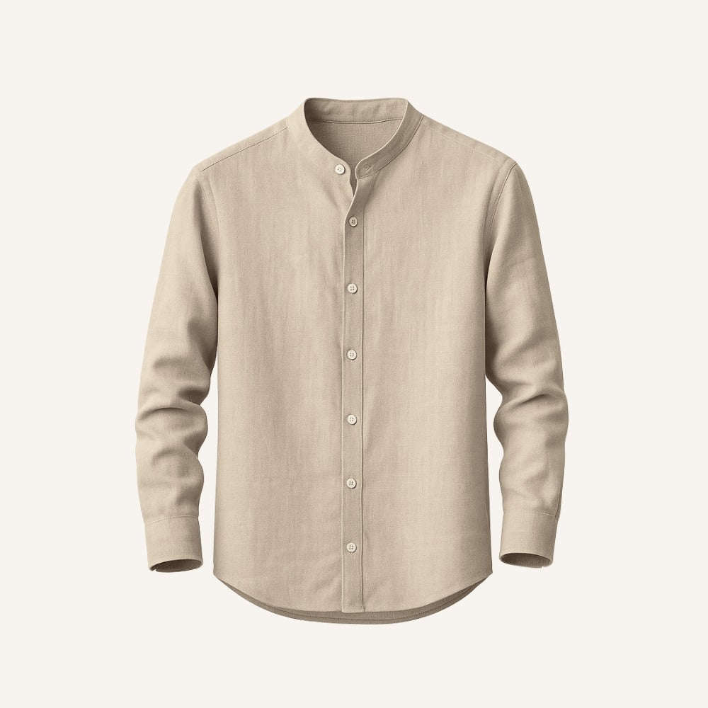 Camisa de Lino de Manga Larga Varenne