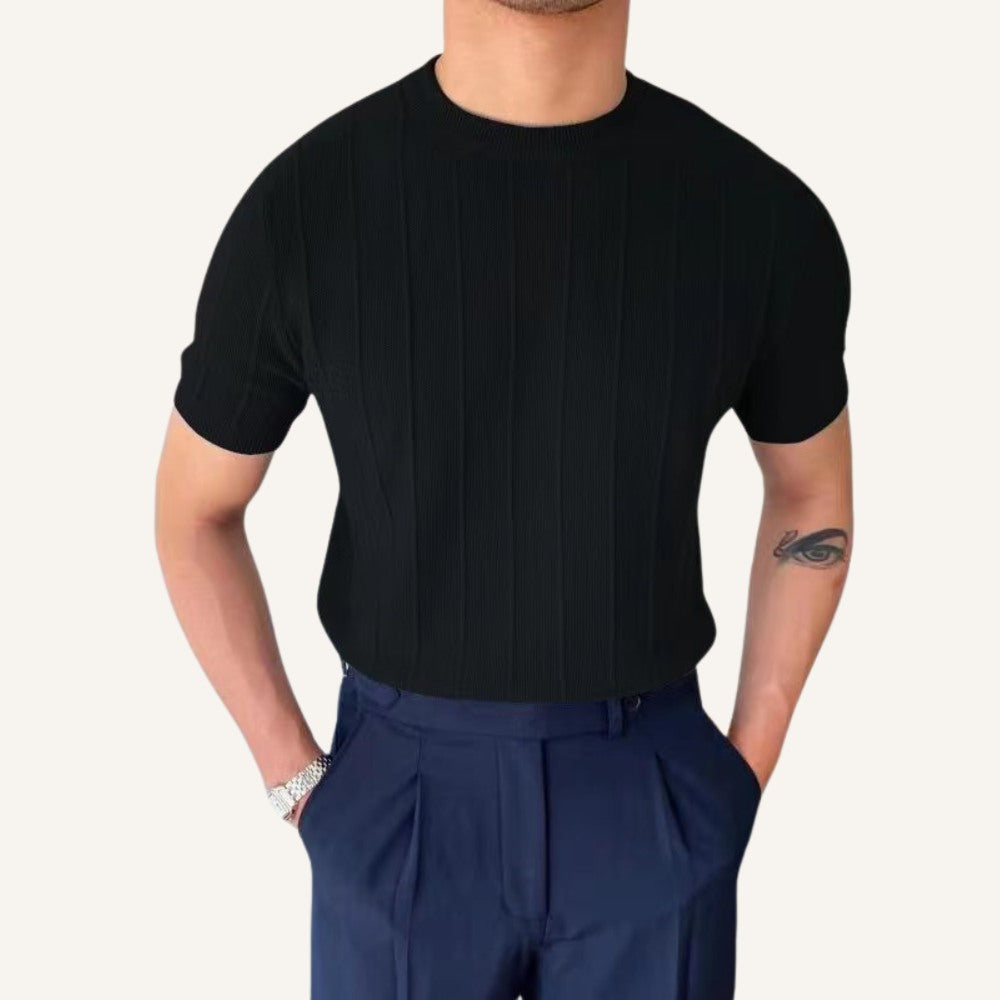 Camiseta de Punto Texturizado para Hombre Old Money Belgrano