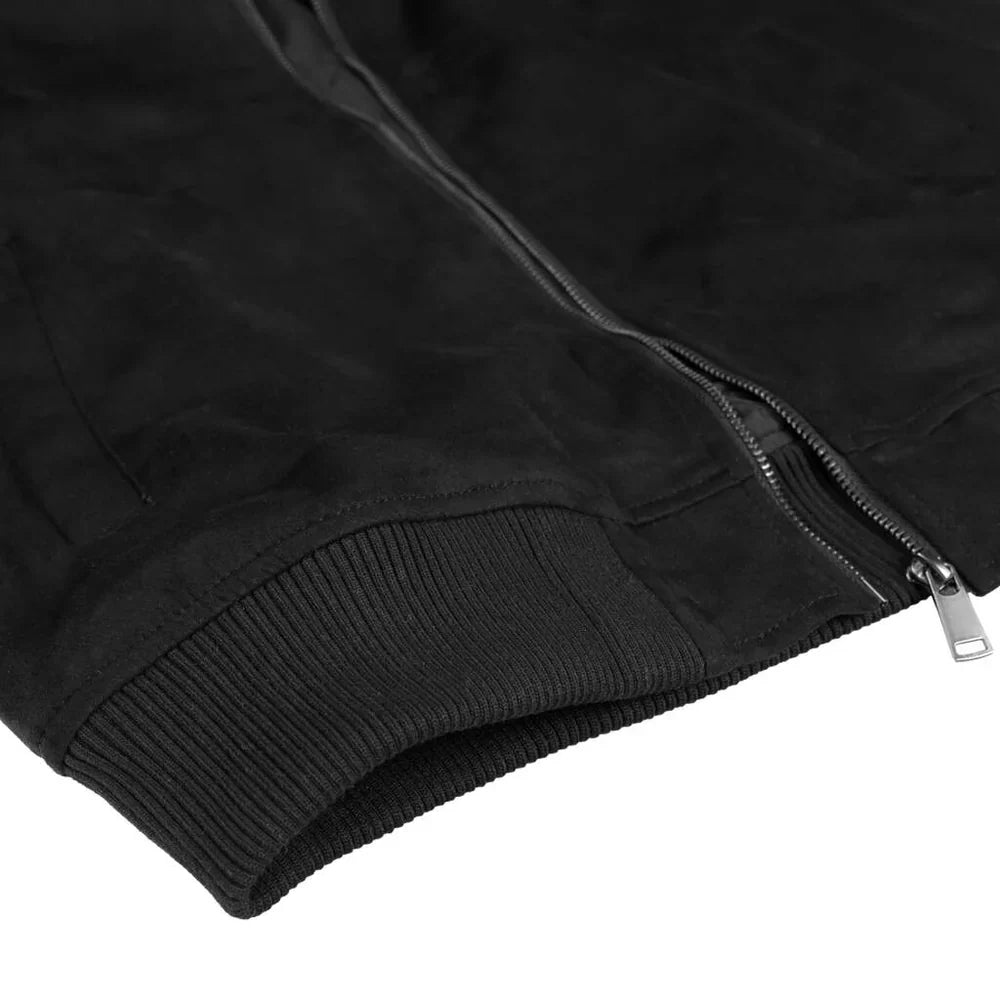 Chaqueta de Ante para Hombre con Cuello Alto Monet