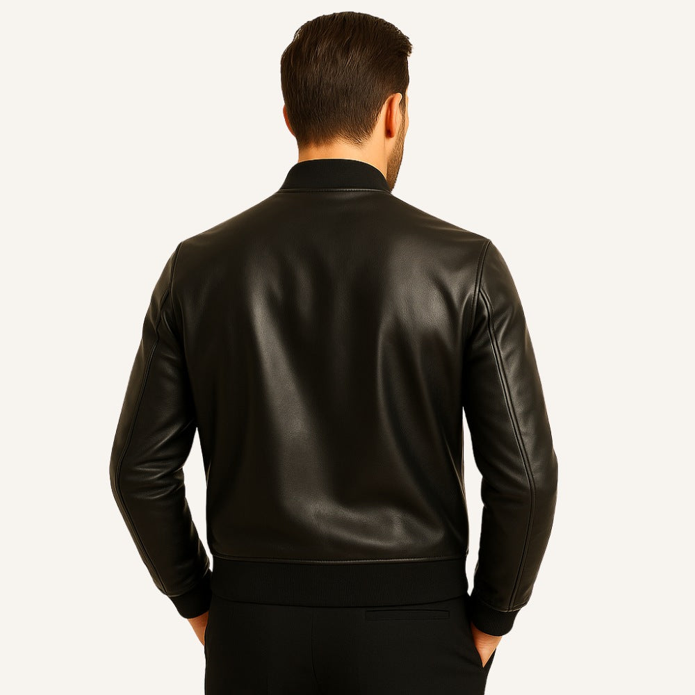 Chaqueta de Cuero para Hombre Gran Nero