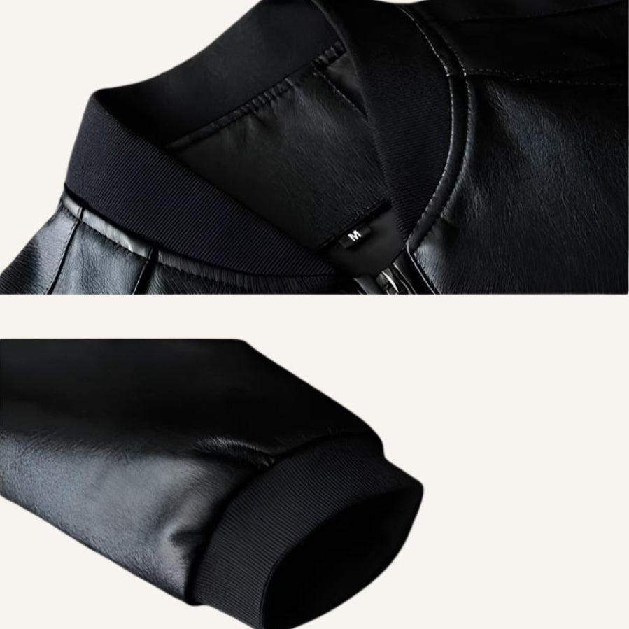 Chaqueta de Cuero para Hombre Gran Nero