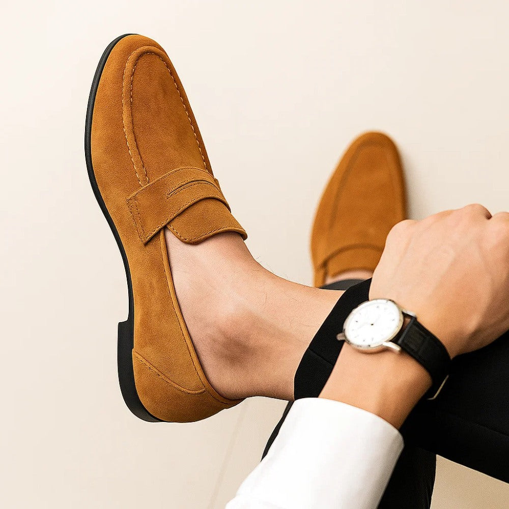 Mocasín Loafer de Gamuza para Hombre Piazzi