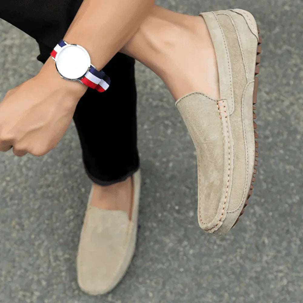 Mocasín Loafer de Ante Solatte para Hombre