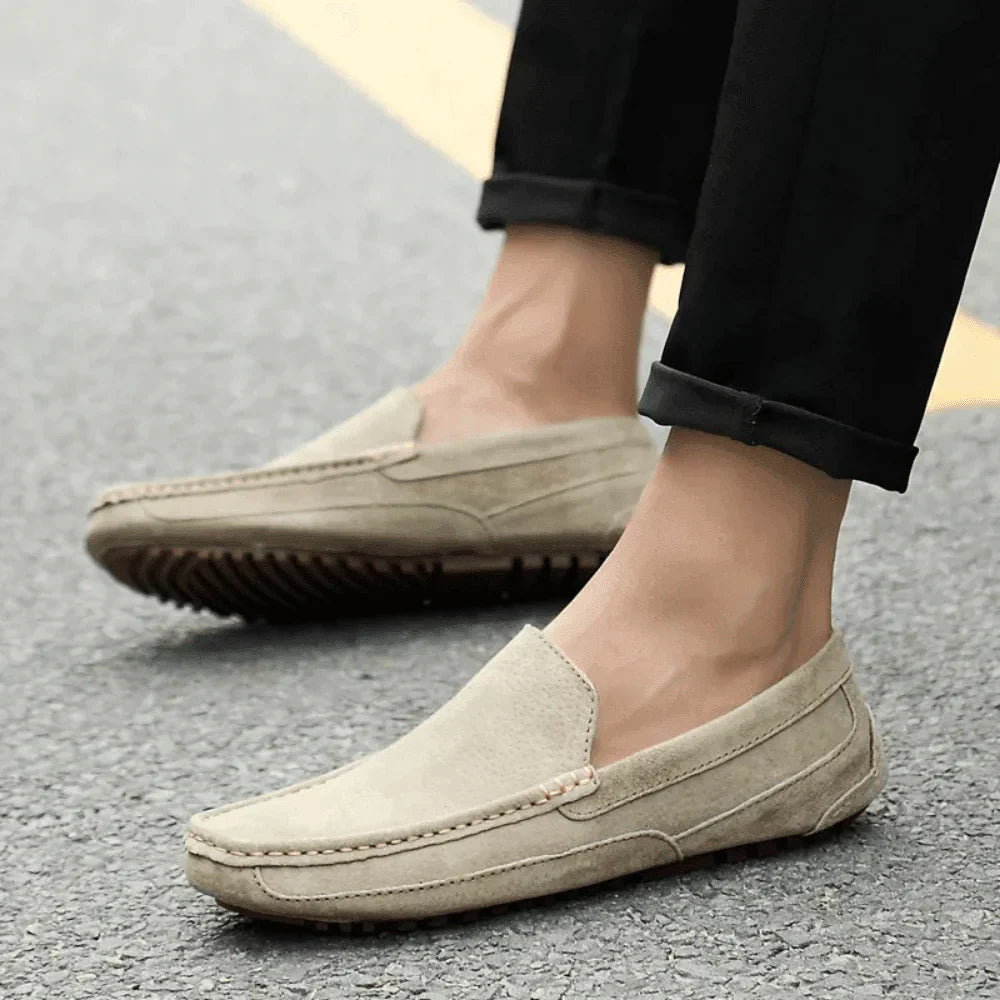 Mocasín Loafer de Ante Solatte para Hombre