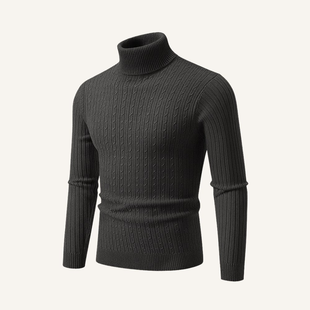 Suéter de Cuello Alto para Hombre Old Money Rizzo