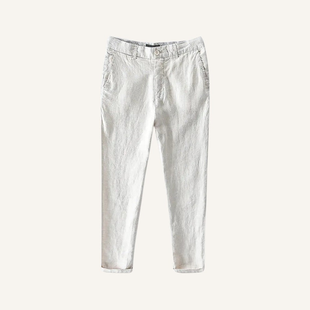 Pantalón de Lino Bianco para Hombre