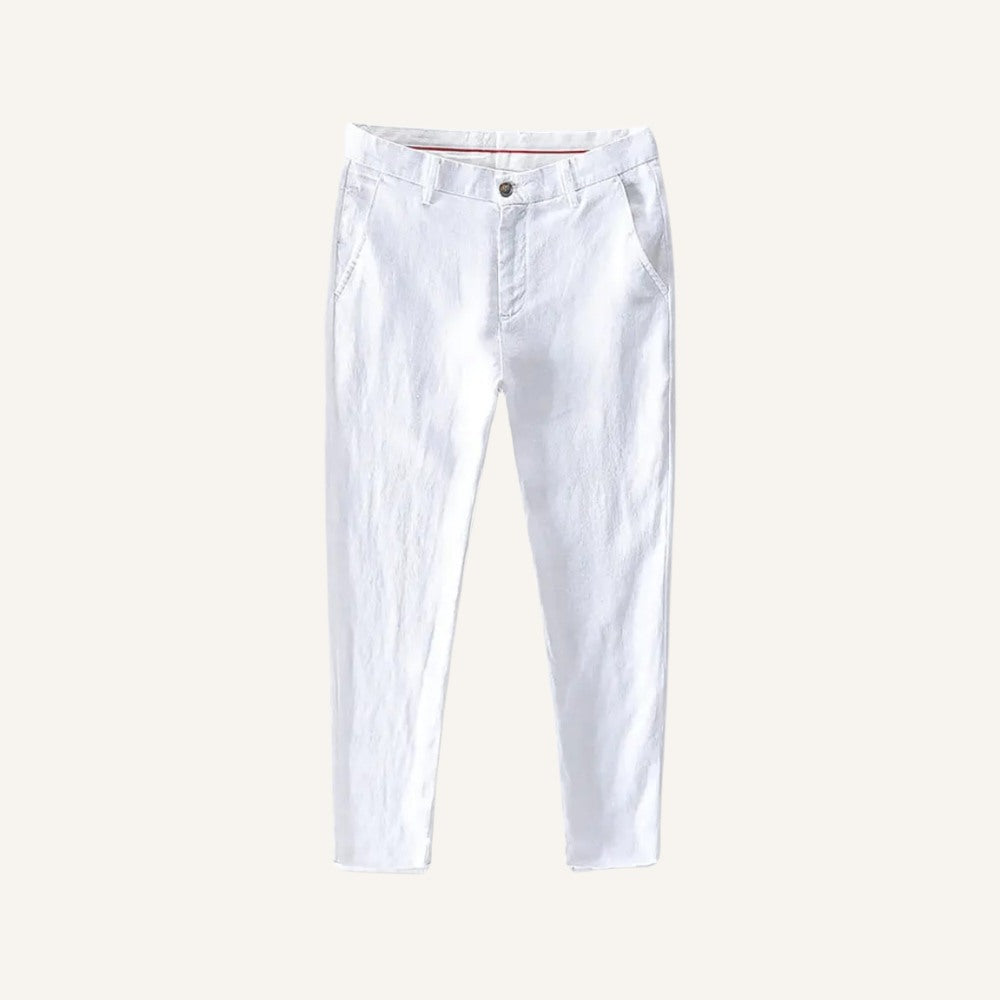 Pantalón de Lino Bianco para Hombre