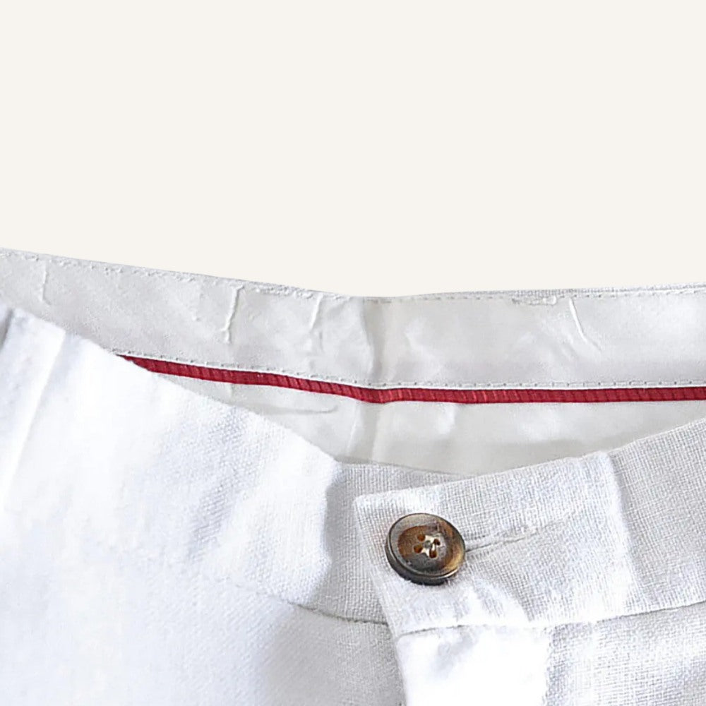 Pantalón de Lino Bianco para Hombre