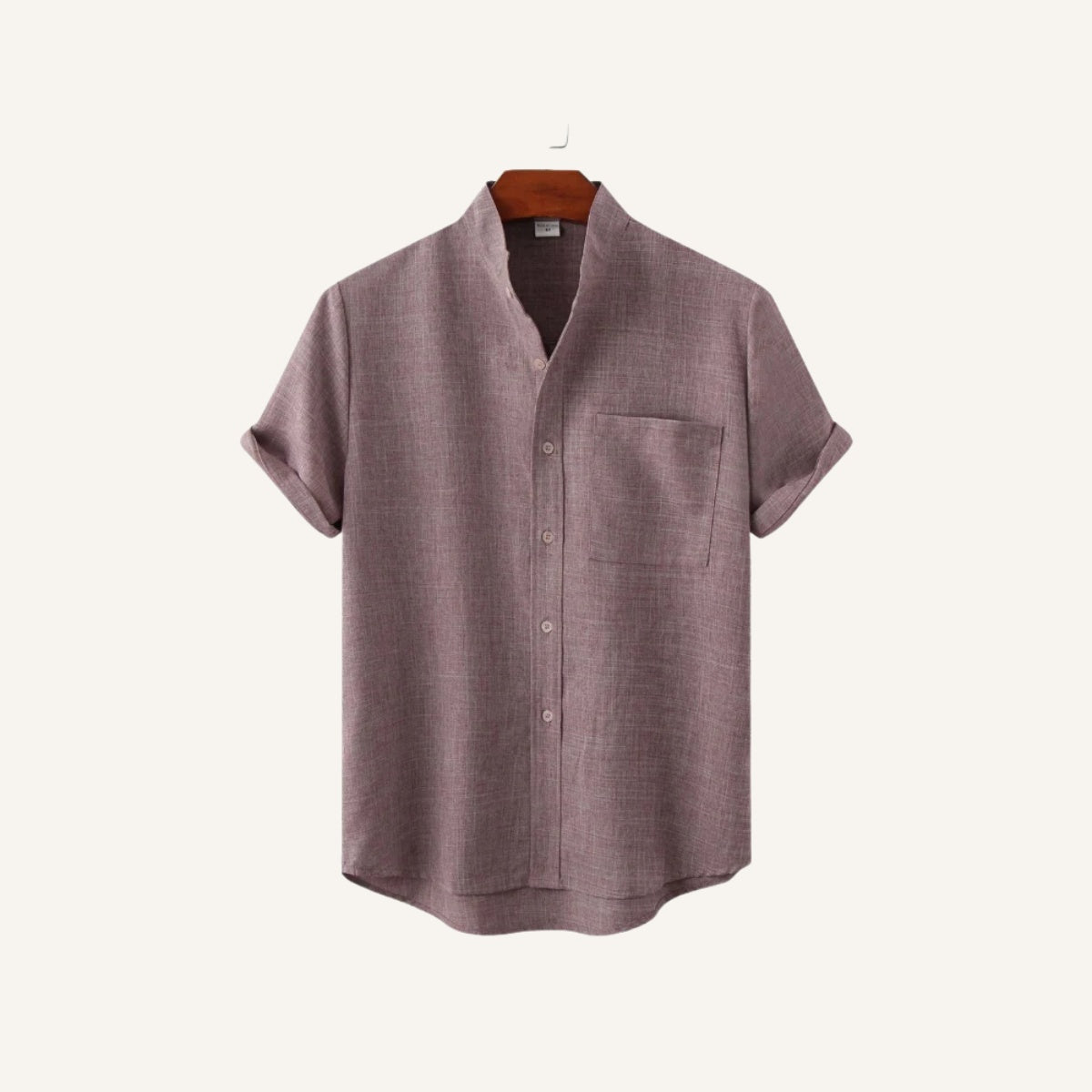 Camisa Casual Cuello Mao Beaumont para Hombre