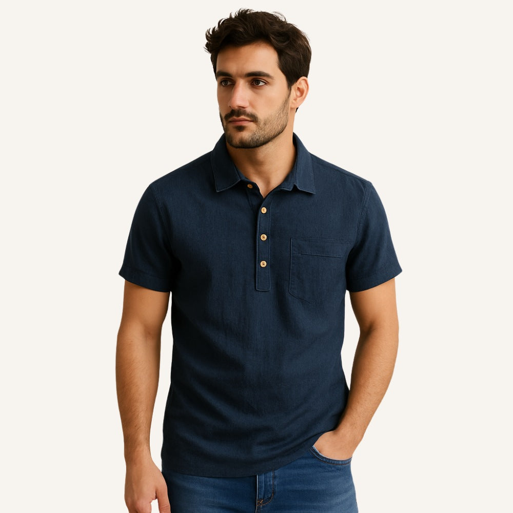 Polo de Lino Salerno para Hombre