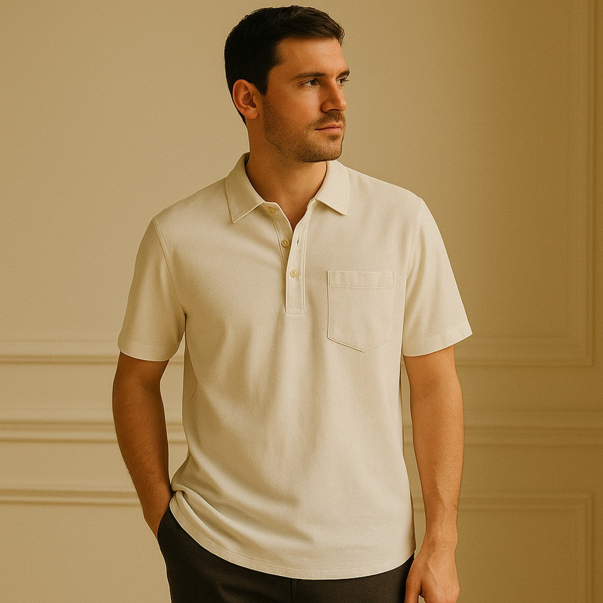 Polo de Lino Casablanca para Hombre