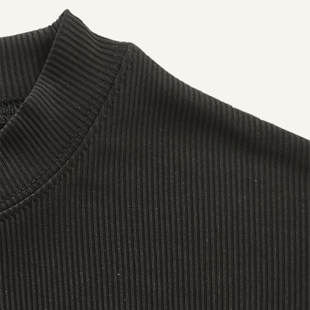 Camiseta Acanalada de Cuello Alto para Hombre Clarence