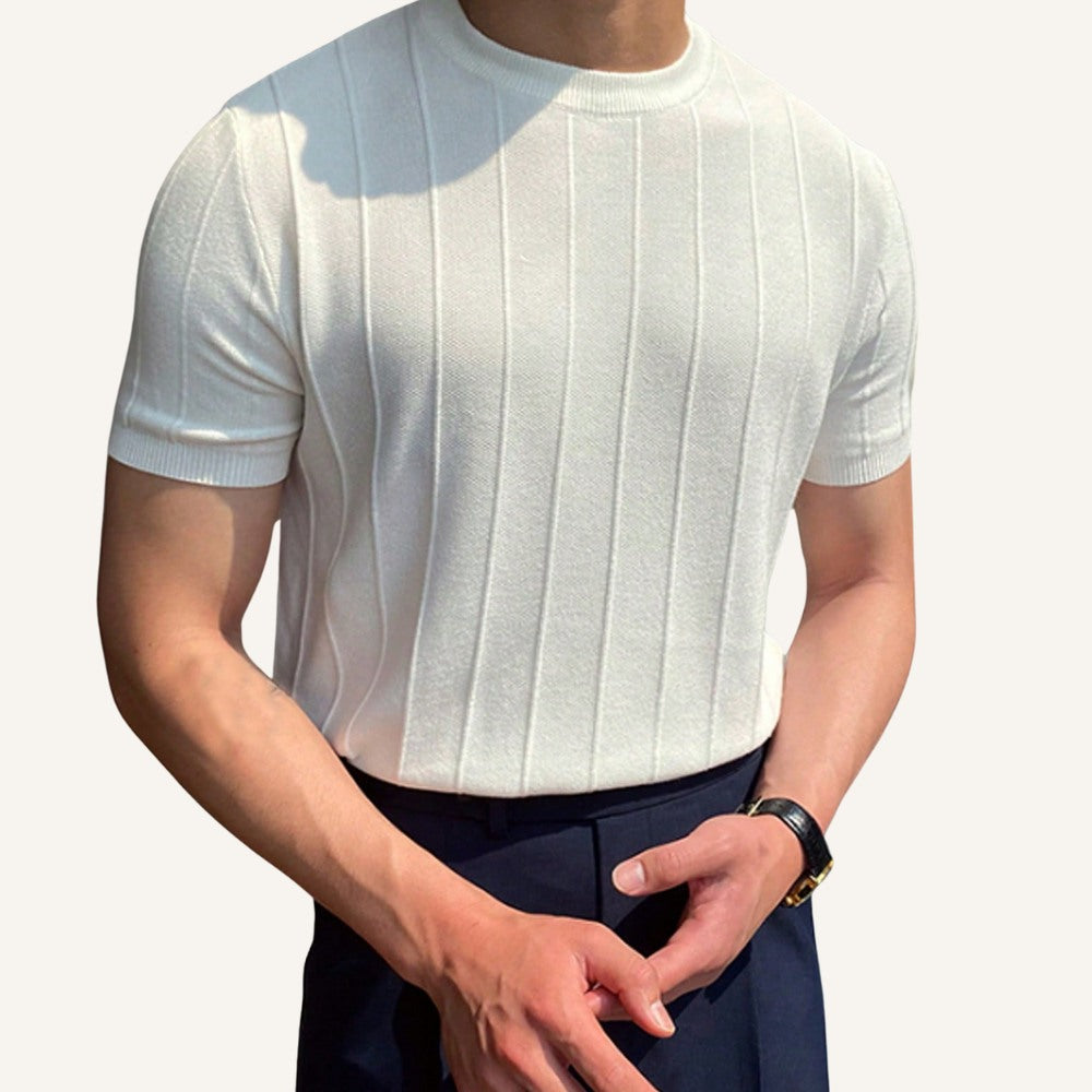 Camiseta de Punto Texturizado para Hombre Old Money Belgrano