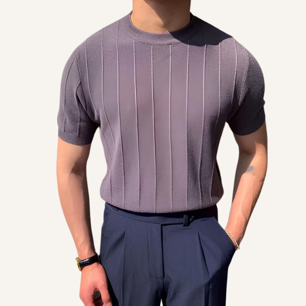 Camiseta de Punto Texturizado para Hombre Old Money Belgrano