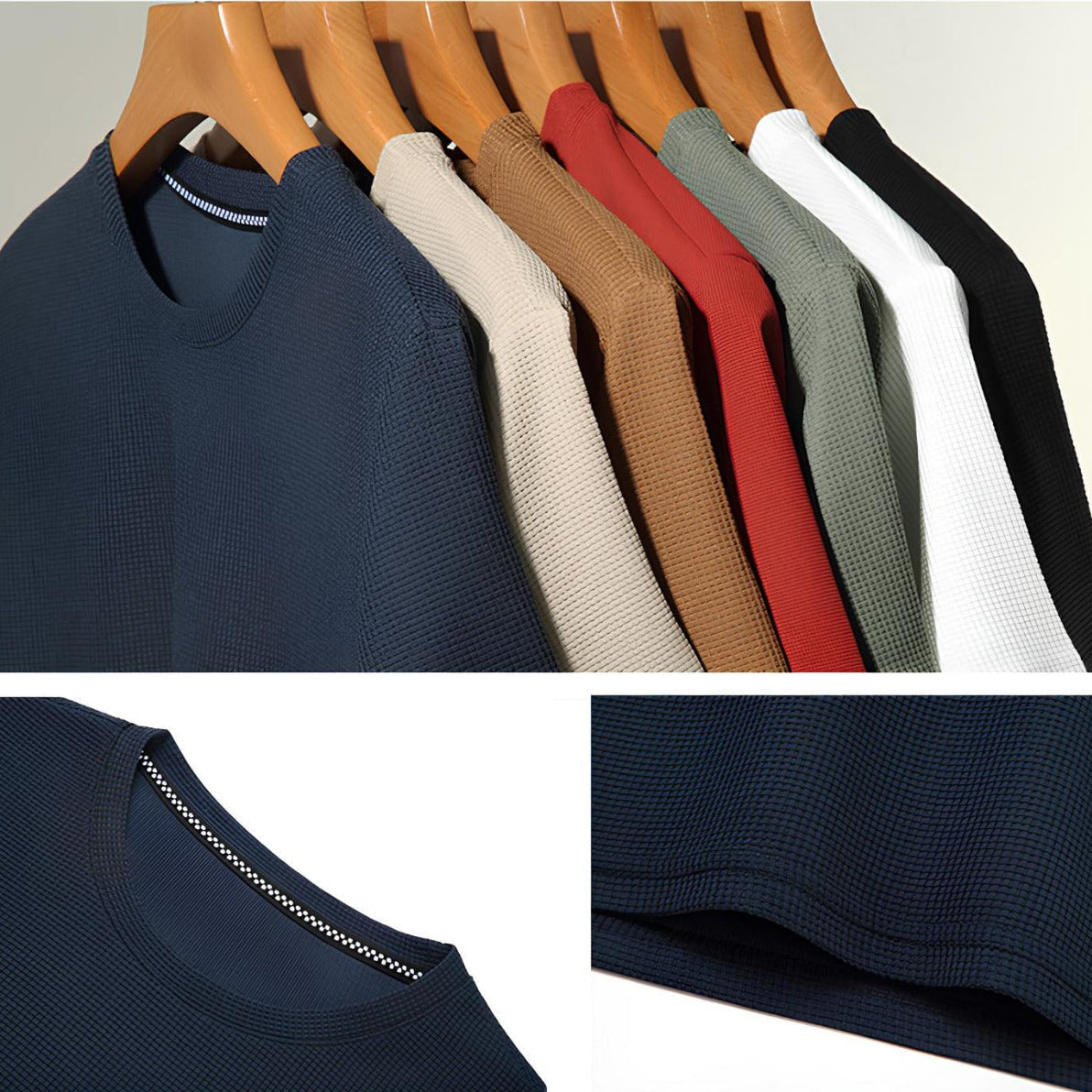 Camiseta para Hombre Old Money Básica Texturizada Belmont