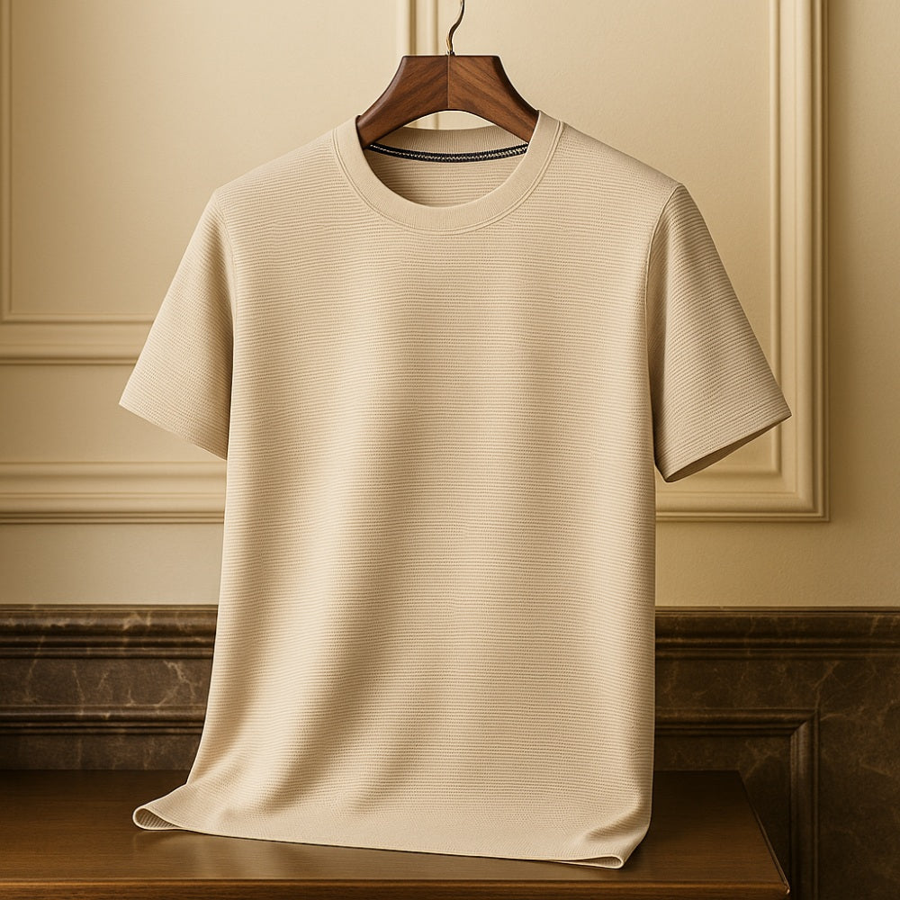 Camiseta para Hombre Old Money Básica Texturizada Belmont