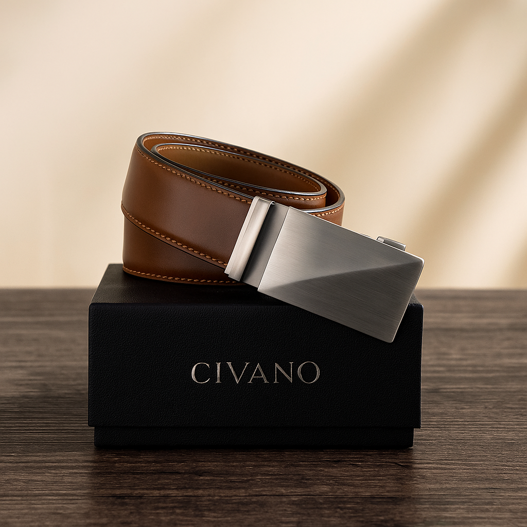 Cinturón de Cuero Regener Civano para Hombre