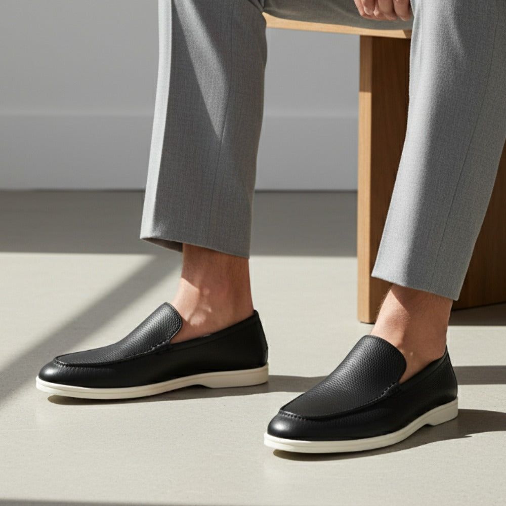 Mocasín Loafer de Cuero para Hombre Pelleni