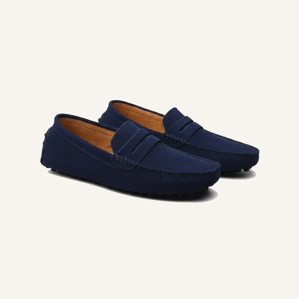 Mocasín Loafer Driver de Gamuza Cortez