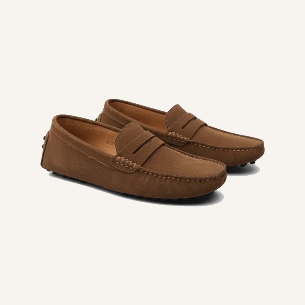 Mocasín Loafer Driver de Gamuza Cortez