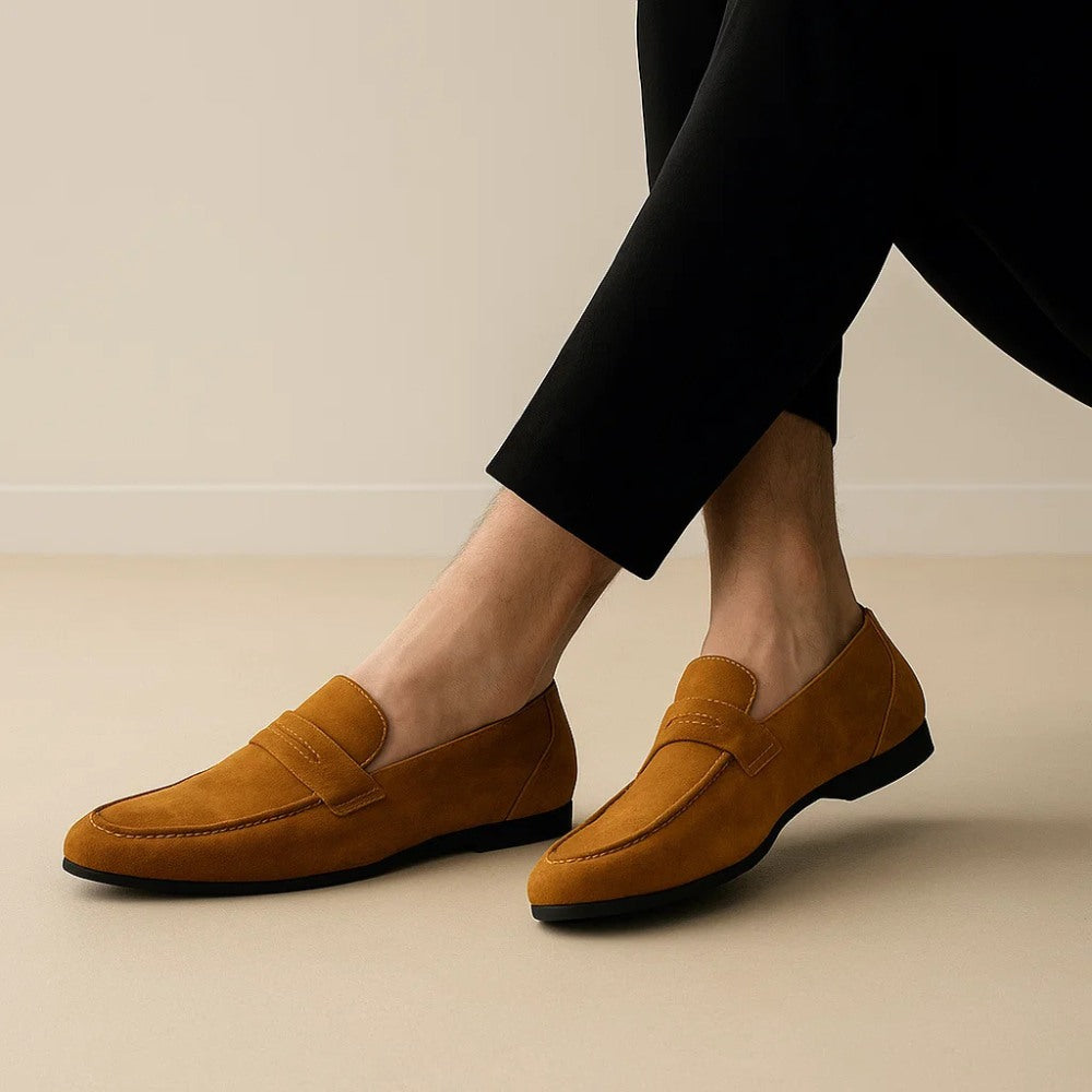 Mocasín Loafer de Gamuza para Hombre Piazzi