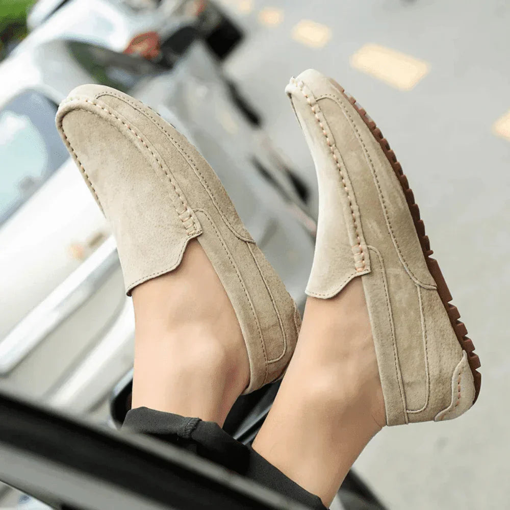 Mocasín Loafer de Ante Solatte para Hombre